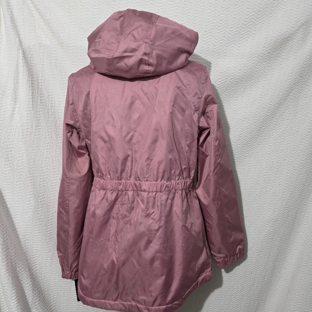 NWT Spyder Ashen Lilac Zip Jacket Hooded Logo Fleece Lined Water Resistant M - Picture 5 of 12